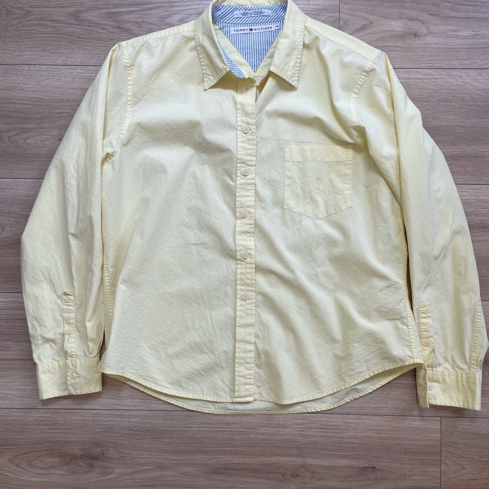 Tommy Hilfiger Butter Yellow Button Up